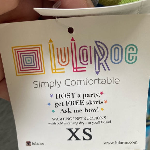 NWT LulaRoe long sleeve tee, size XS-Medium - Picture 5 of 7